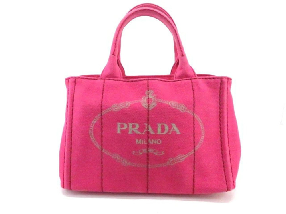 Prada Canapa Bag Handbag Canvas